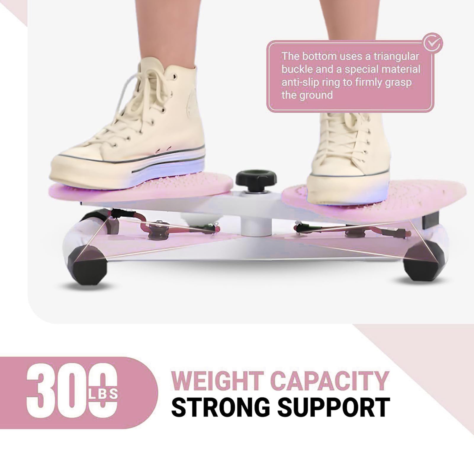Boards de twist d'exercice Machine de taille tordu pour les femmes gras du ventre | Exercices Twist Boards avec bandes de résistance, machine d'entraînement à la taille, équipement gymnase à domicile