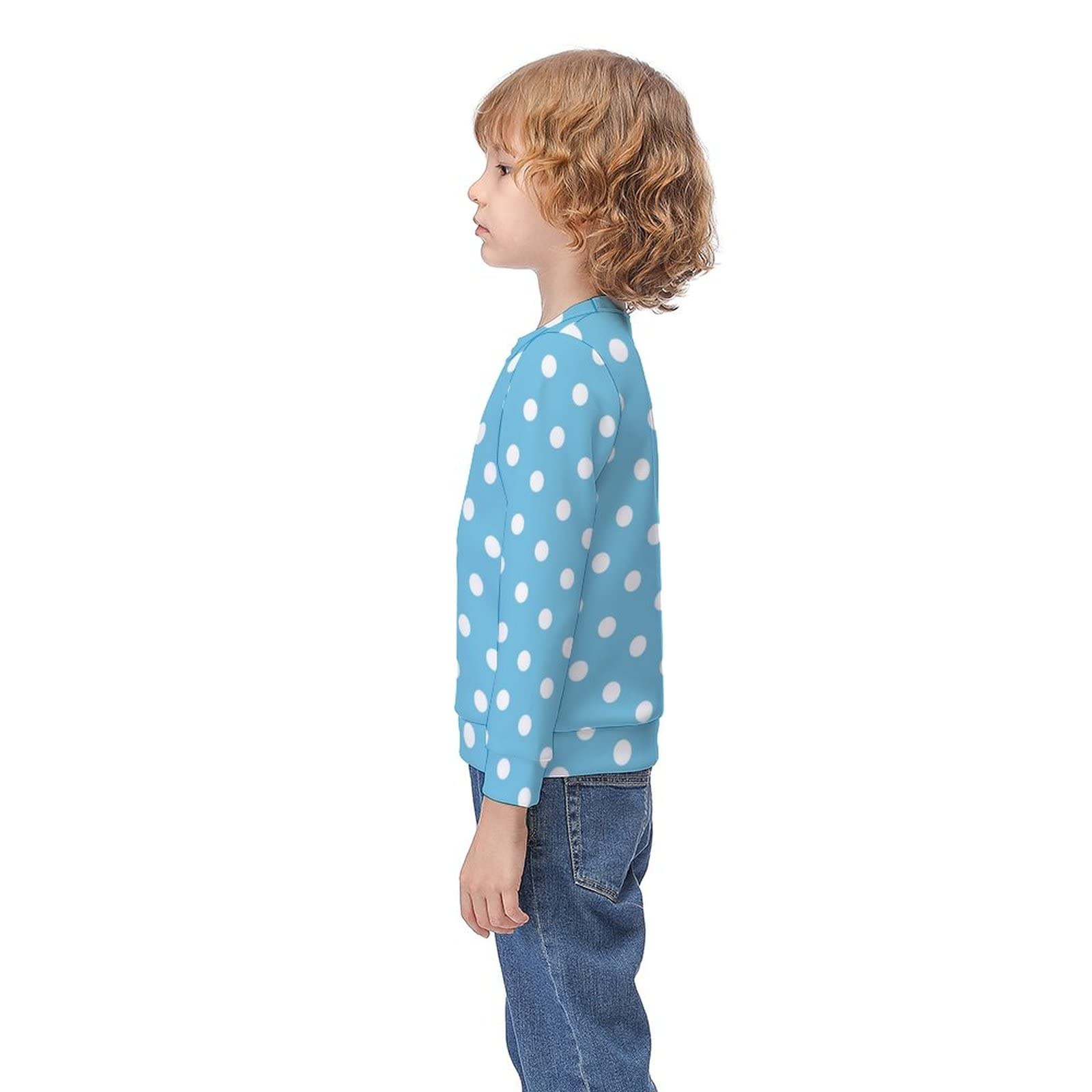 Amazon.co.jp: セーター キッズ 水色 ブルー ドット柄 水玉 子供服 