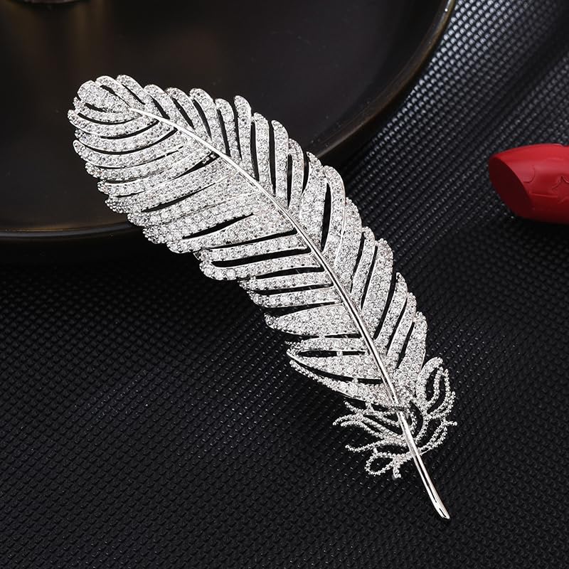 Image of Rhinestone Brooch for Women 18k Gold Plated Brooch Pin Fashion Brooch Lapel Pin Dress Accessories Safety Pin Jewelry Thanksgiving Day Birthday Wedding Gifts for Mom Wife