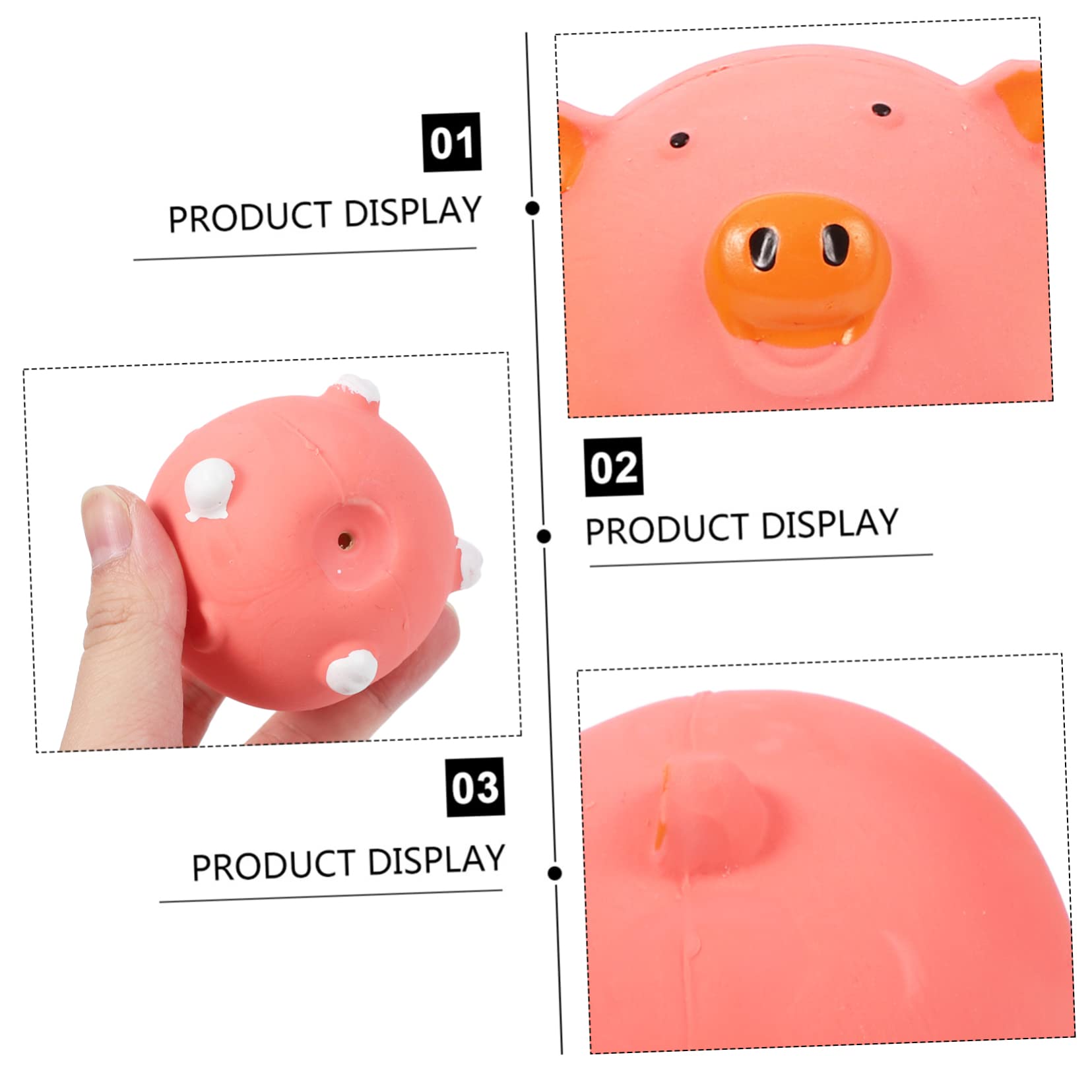 INOOMP 9stücke Teiliges Interaktives Latex Spielzeugset Für Hunde Quietschende Tierfiguren Schwein Huhn Kuh Kauspielzeug Zahnpflege Und Spielspaß Für Haustiere