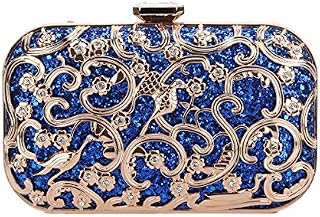 Fawziya Crystal Bird Purse Bling Out Clutch Evening Bags And Clutches For Women-Blue