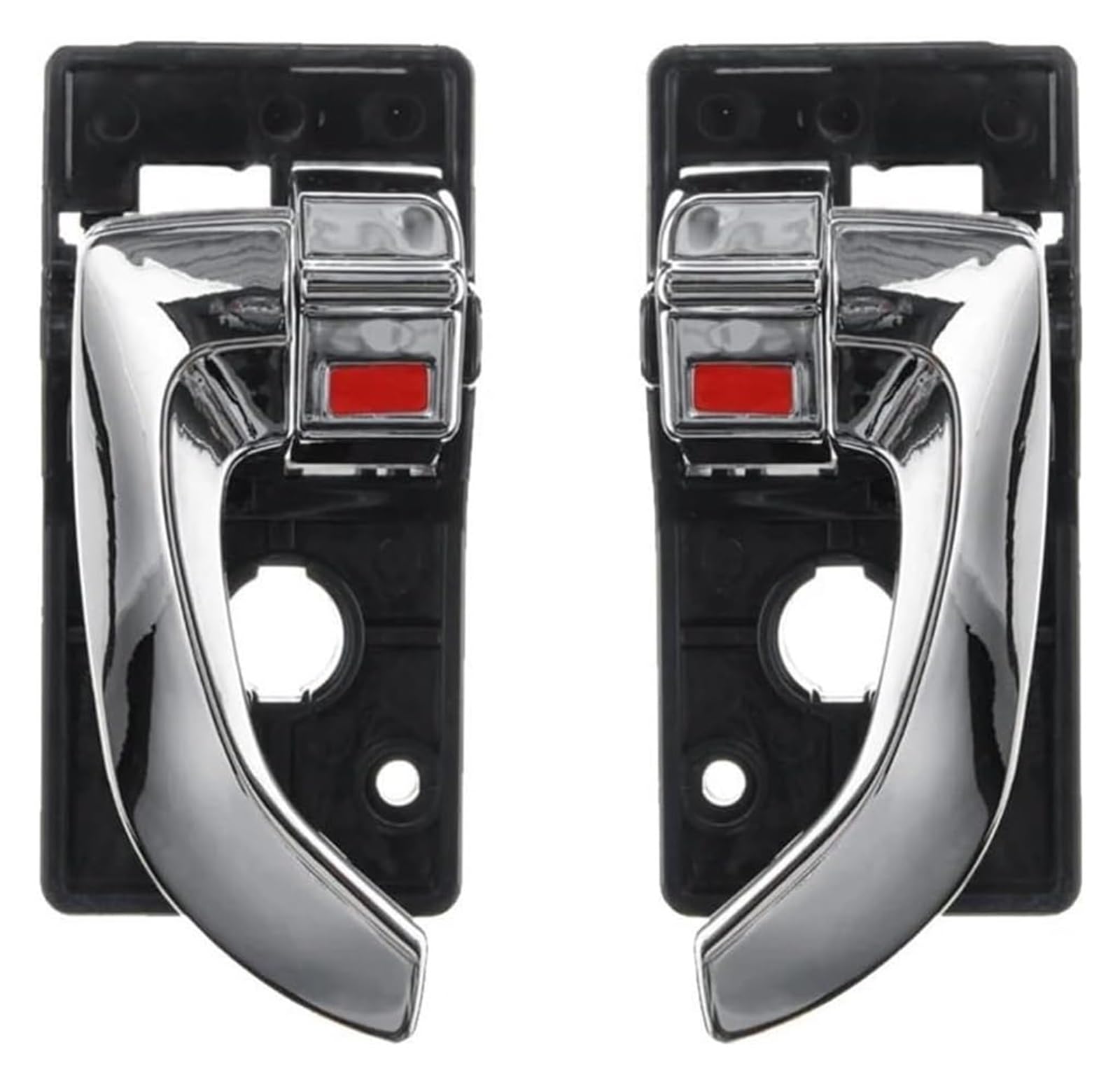 TYTYASS Inner Door Handle for Hyundai for Tucson 2005 2006 2007 2008 2009 Car Interior Inside Door Handle Left Right Set(Chrome x2)