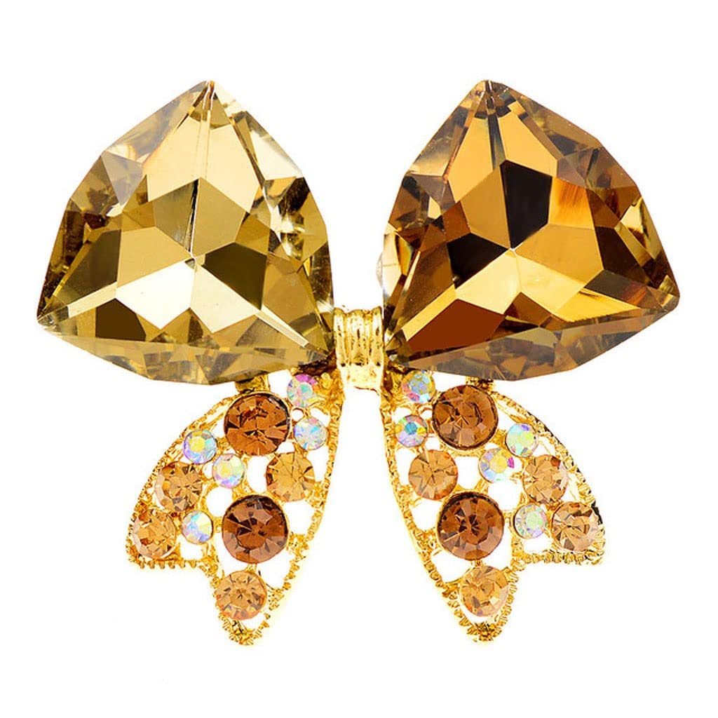 Broches à nœud en cristal et bijoux de haute mode pour robe