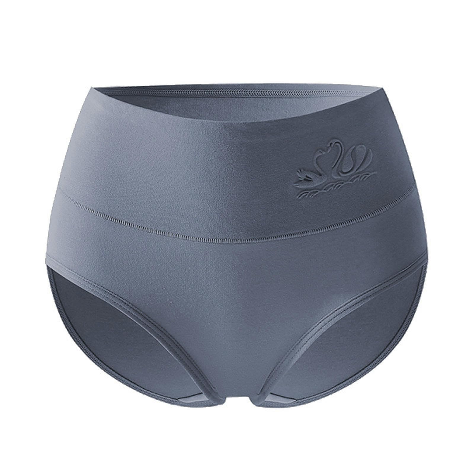 Mutande Donna Ladiers Knickers Cotton Brief Full Breauwers for Women Dimensioni Ad Alta Vita Senza Cuciture da 5 Pacchetti-Grigio Un 5pc-m