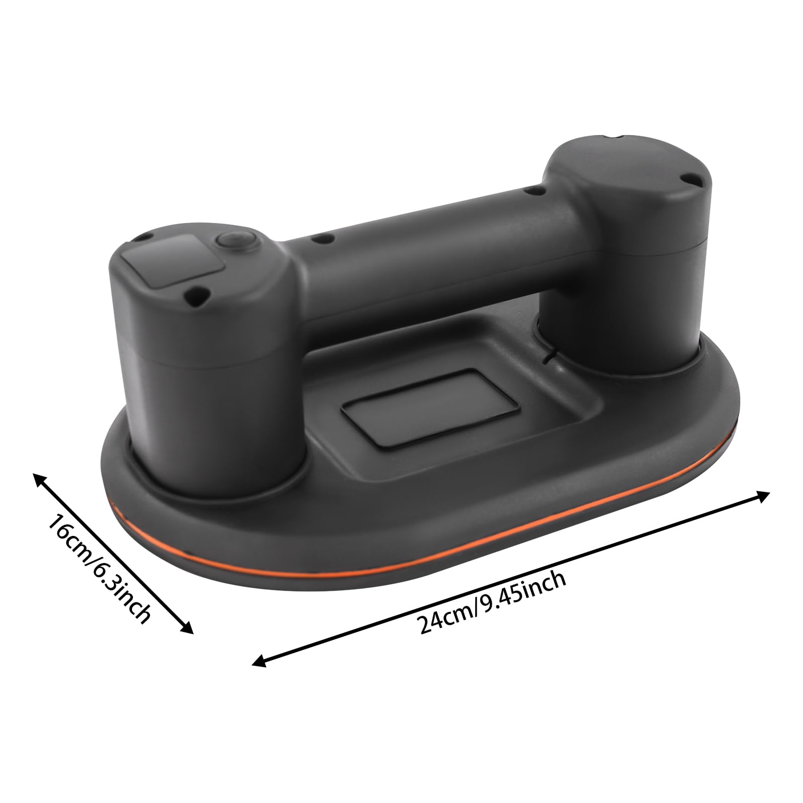 Ventosa a ventosa elettrica, alzacristalli, vuoto con display digitale, sollevatore di vetro, ventosa portatile, per piastrelle, vetro, marmo, potenza di aspirazione verticale/laterale, 300 kg/240 kg