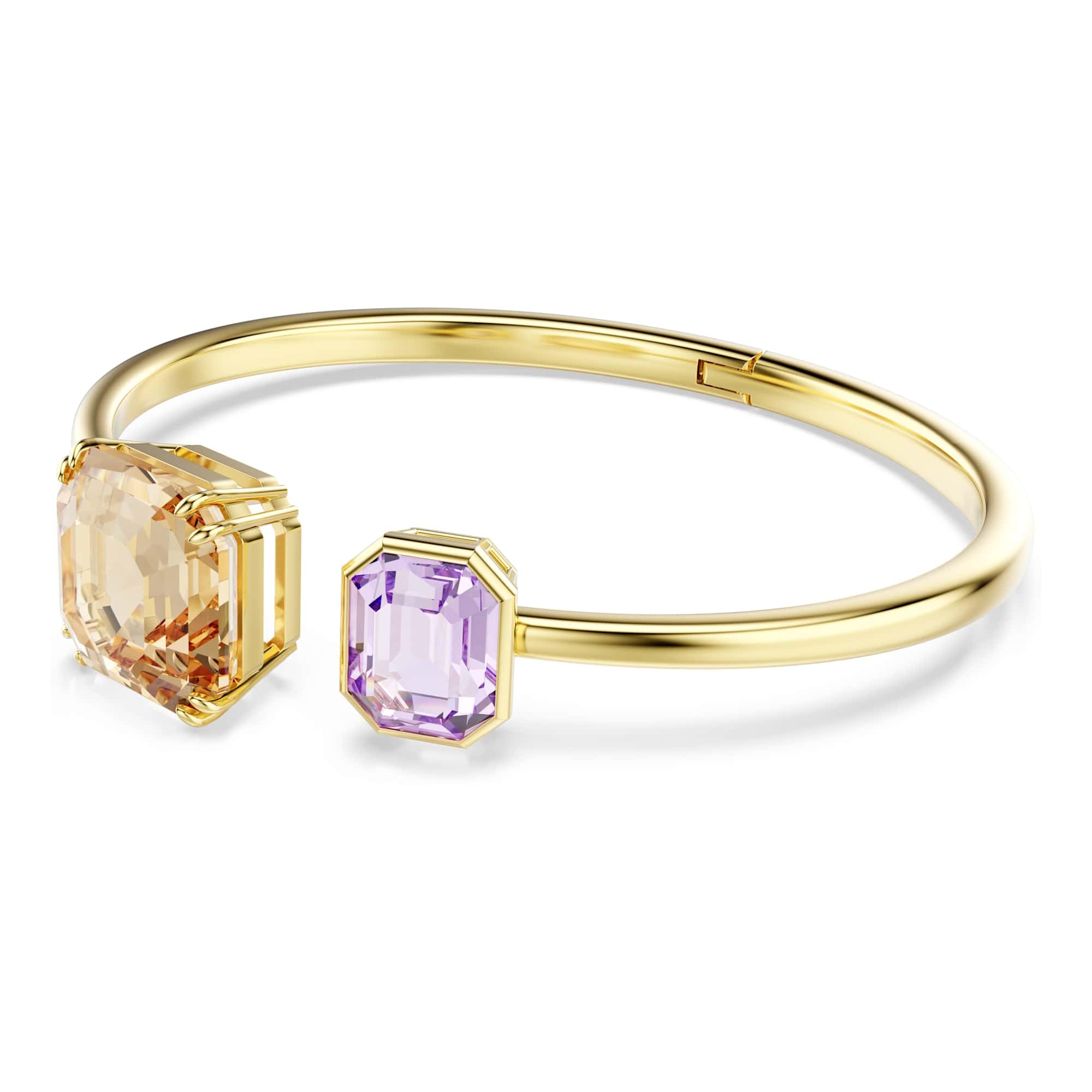 Swarovski Bransoletka Millenia, ośmiokątna, wielokolorowa, pozłacana