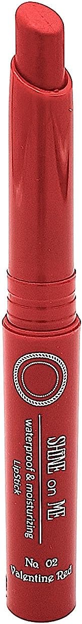 Impala - Brooklin Shine On Me Lipstick Saint Valentine's Red Colour No. 02 | Glossy Lipstick | Smooth Texture Lipstick | Moisturizing Long Lasting Lipstick