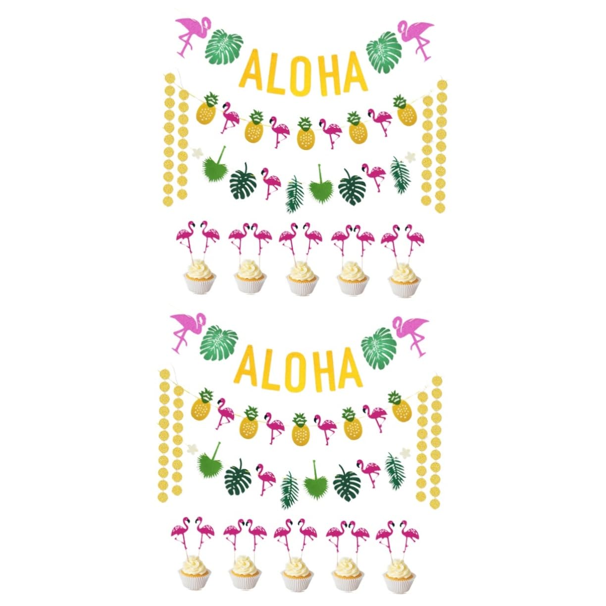 ibasenice 2piezas Kit De Decoración Hawaiana Guirnalda Colgante De Tortuga y Tropicales De Accesorios Para Cumpleaños Luau De Verano