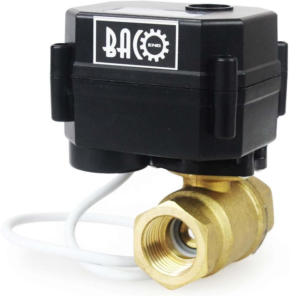 Valvola Motorizzata 220V A Sfera In Ottone - DN15-DN50, Manuale O Automatica, Per Acqua O Gas