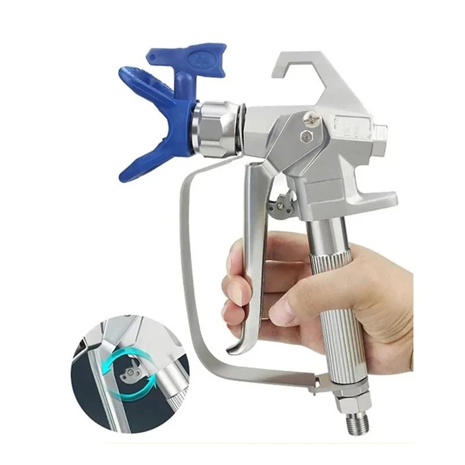 Pulverizador Eléctrico Pistola para Pintar sin Aire de Alta presión con Boquilla de 517 Puntas, pulverizador con Bomba, máquina de pulverización sin Aire(1PC Spray Gun)
