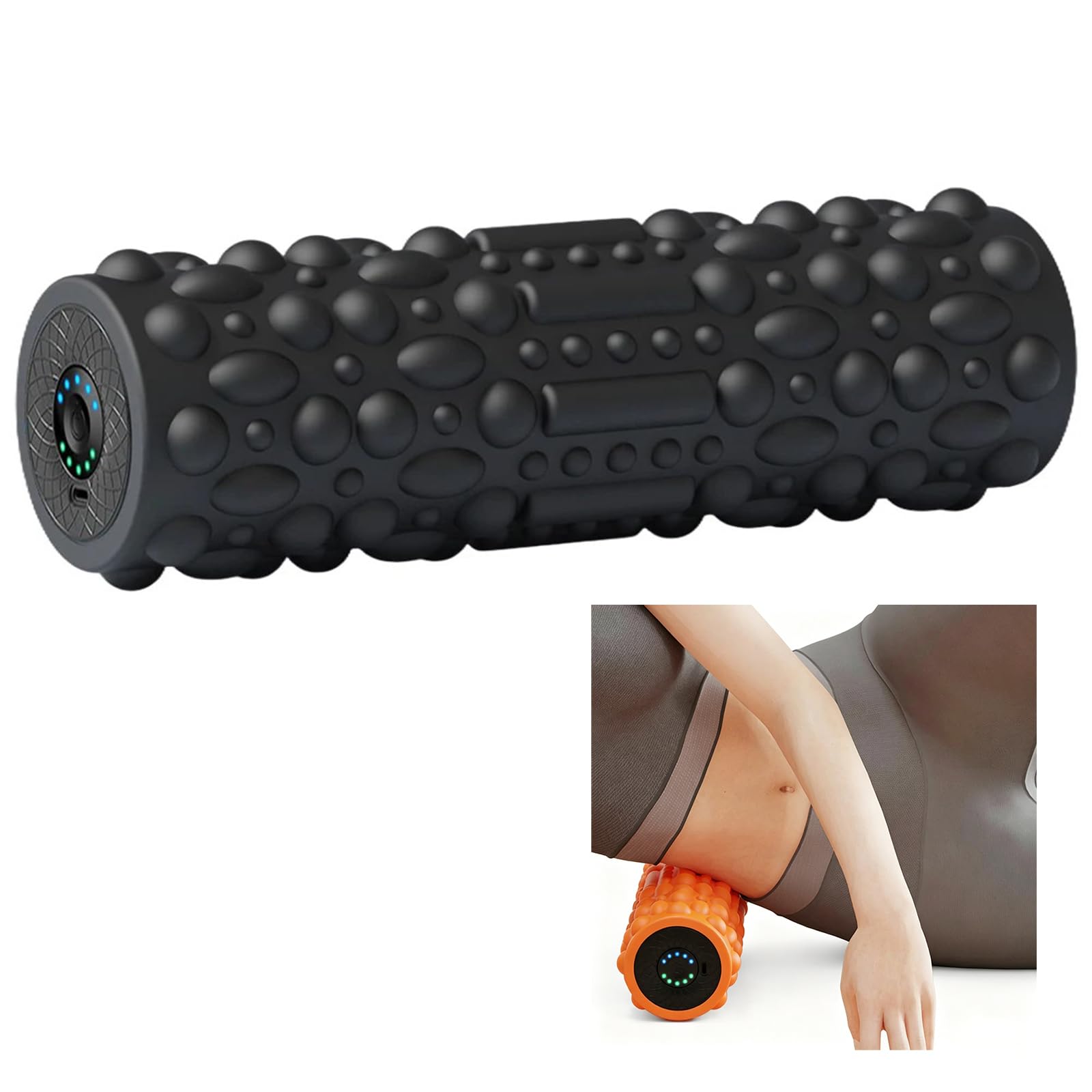 Rouleau de massage électrique en mousse pour thérapie physique rechargeable