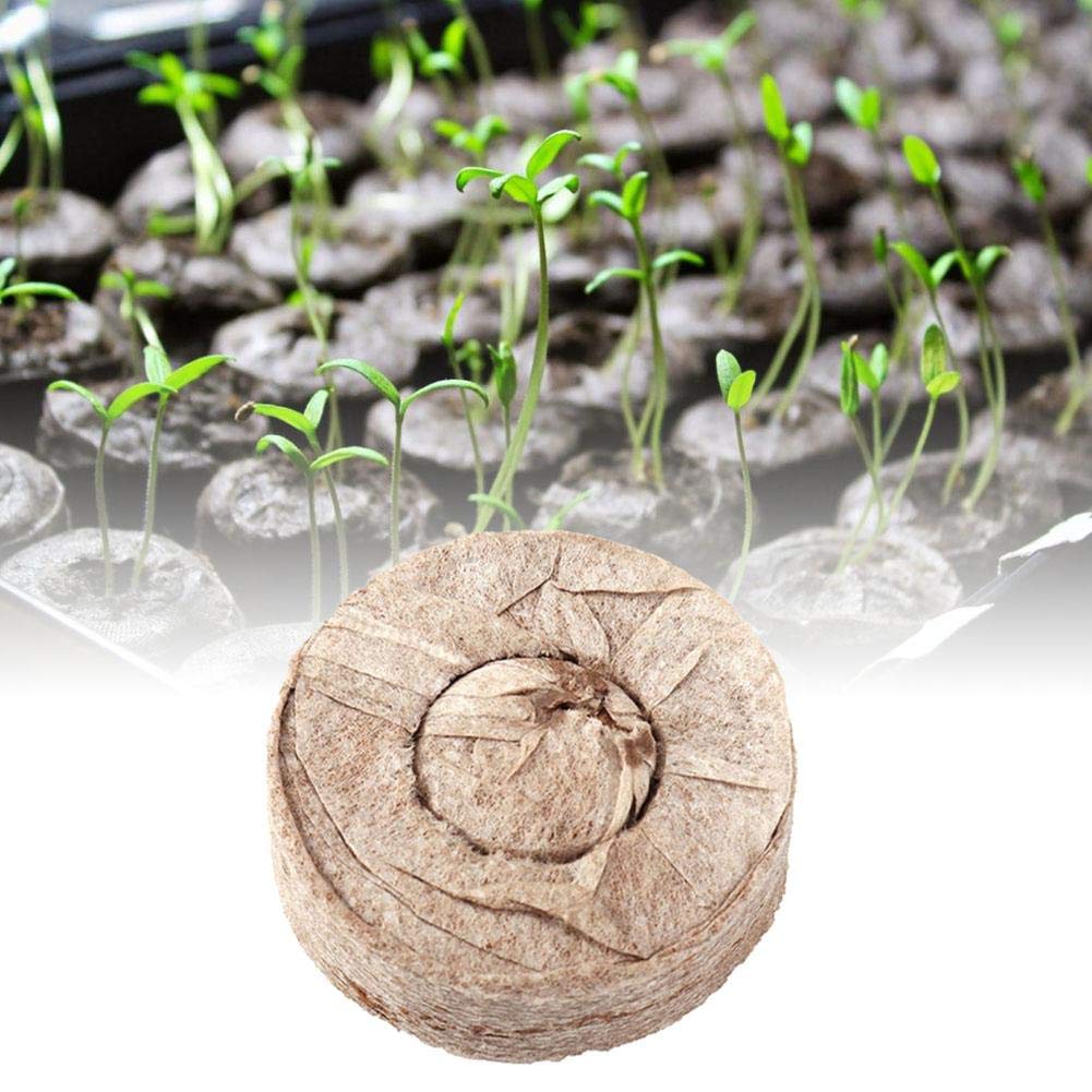 cuffslee 20PCS Seed Compost Seedling Soil Block Soil Seed Nursery Blocks For Home Garden Planting