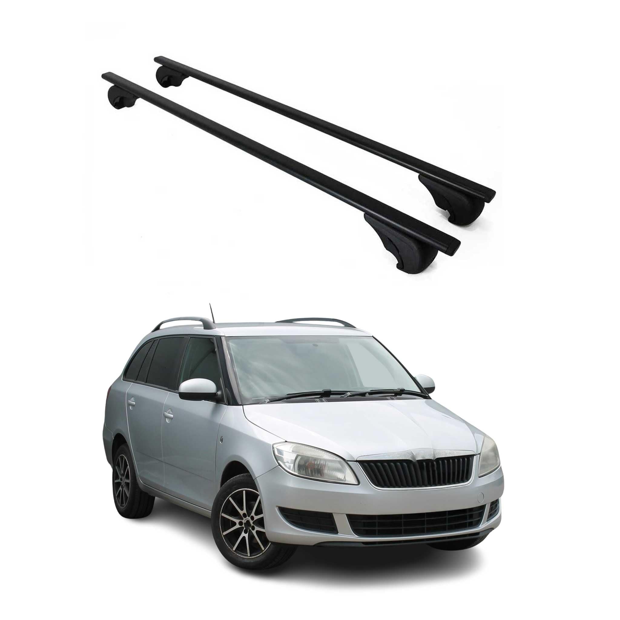 OMAC Barre Portatutto Trasversali per Skoda Fabia II 2007-2014 – TÜV/DIN 75302