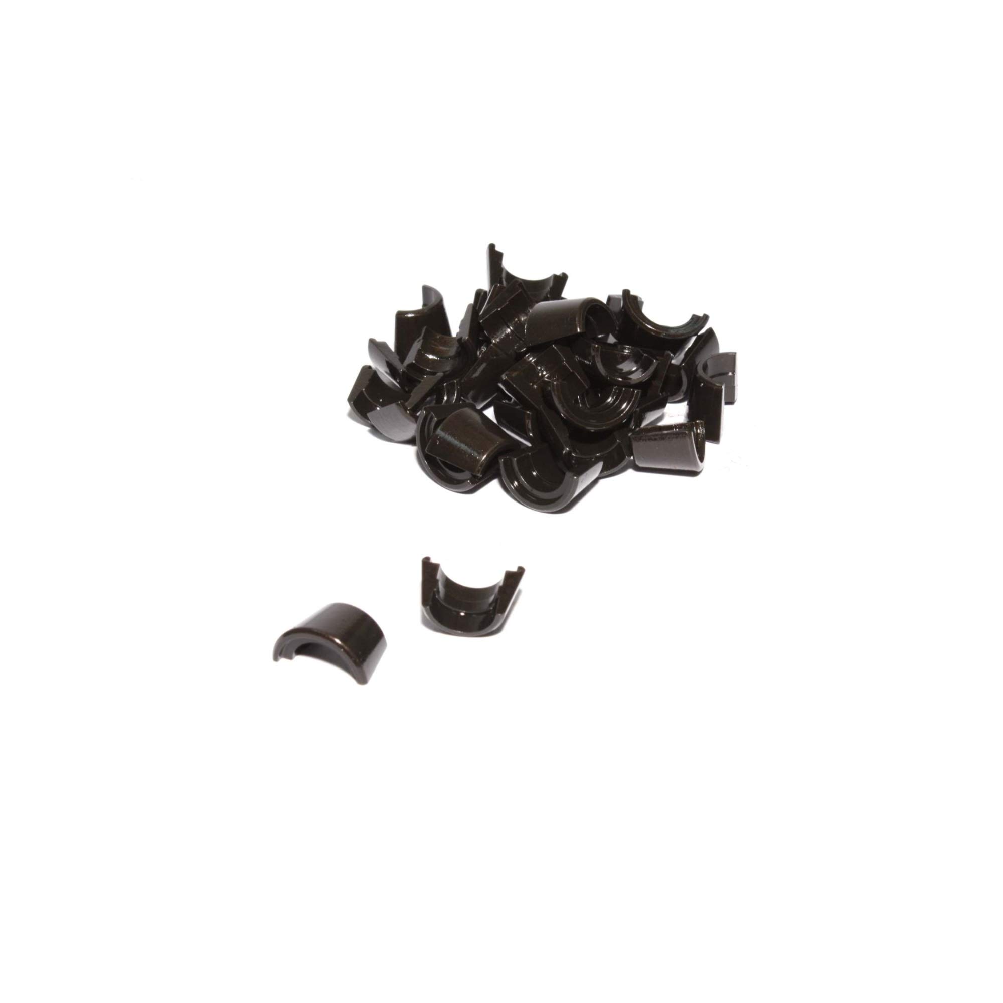 Comp Cams Valve Lock, Super Locks, 10 Degree, 11/32 in Valve Stem, Standard Height, Steel, Black Oxide, Each