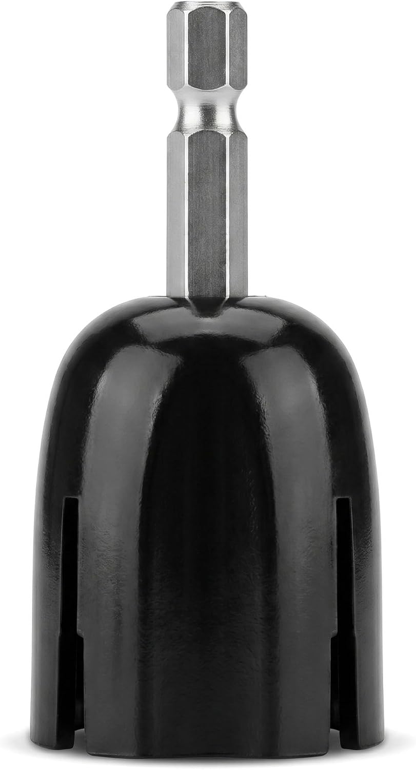 Guitar String Winder & Peg Puller Tool, Drill-Bit Attachment for Fast Winding and Pin Removal, Compatible with Acoustic, Electric, Bass, Classical Guitars and Ukulele
