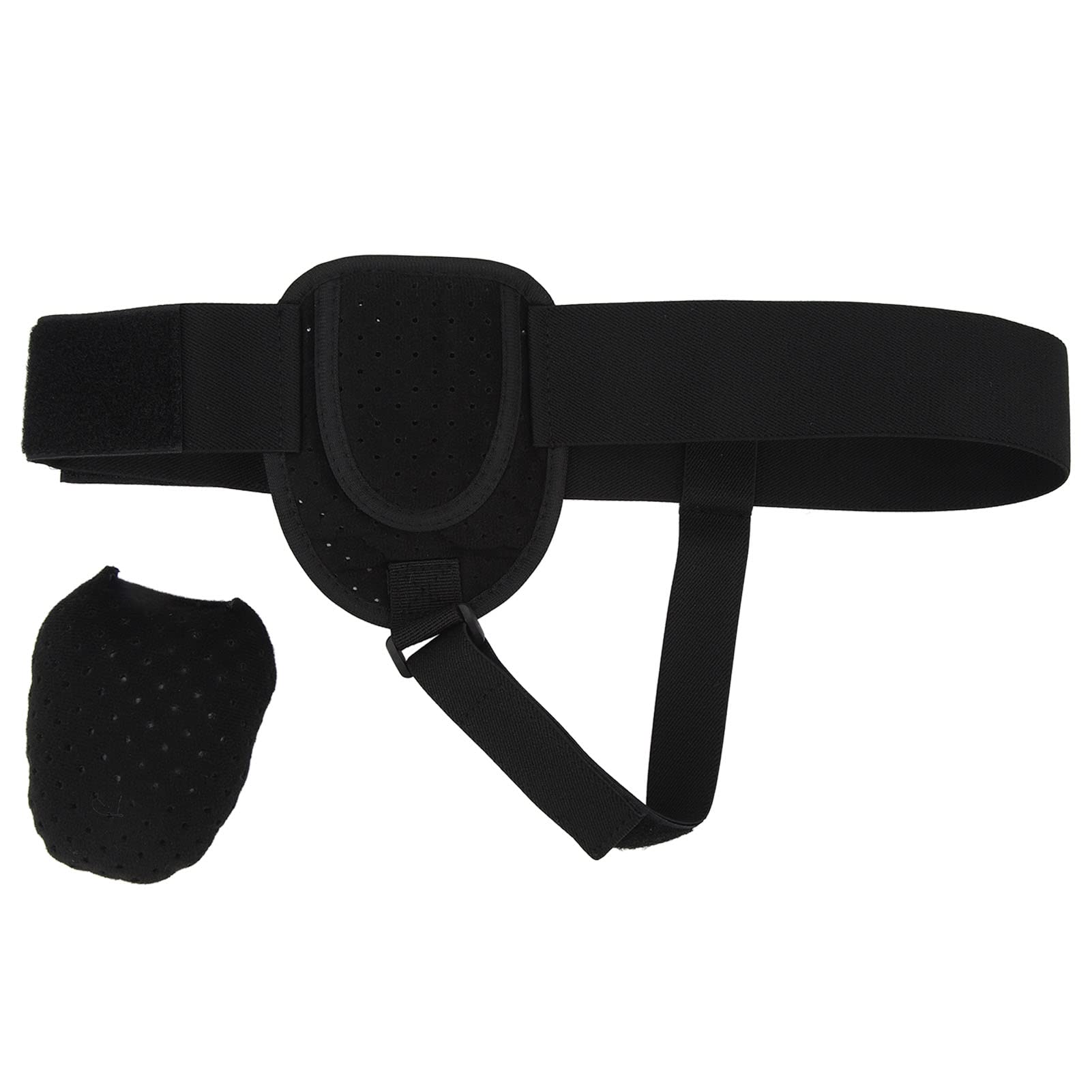 Unisex Hernia Belt, Unisex Supportive Single Side Hernia Belt Medical for Home for Women (Black)