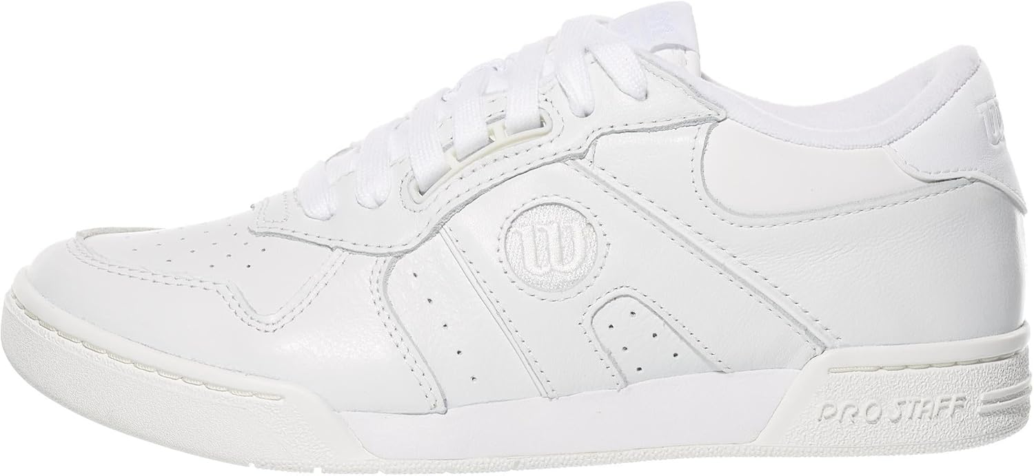 WILSON Women's Pro Staff 87 Leather Shoe, Retro Court Sneakers & Full-Grain Leather Tennis Shoes