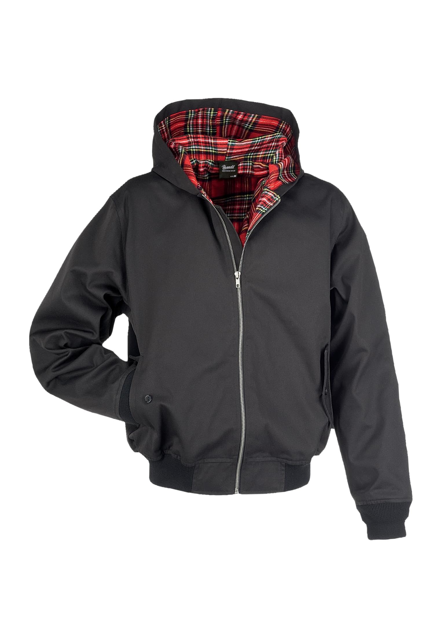 Brandit M?ska kurtka Lord Canterbury, czarna, 4XL, Czarny - Hooded, 4XL