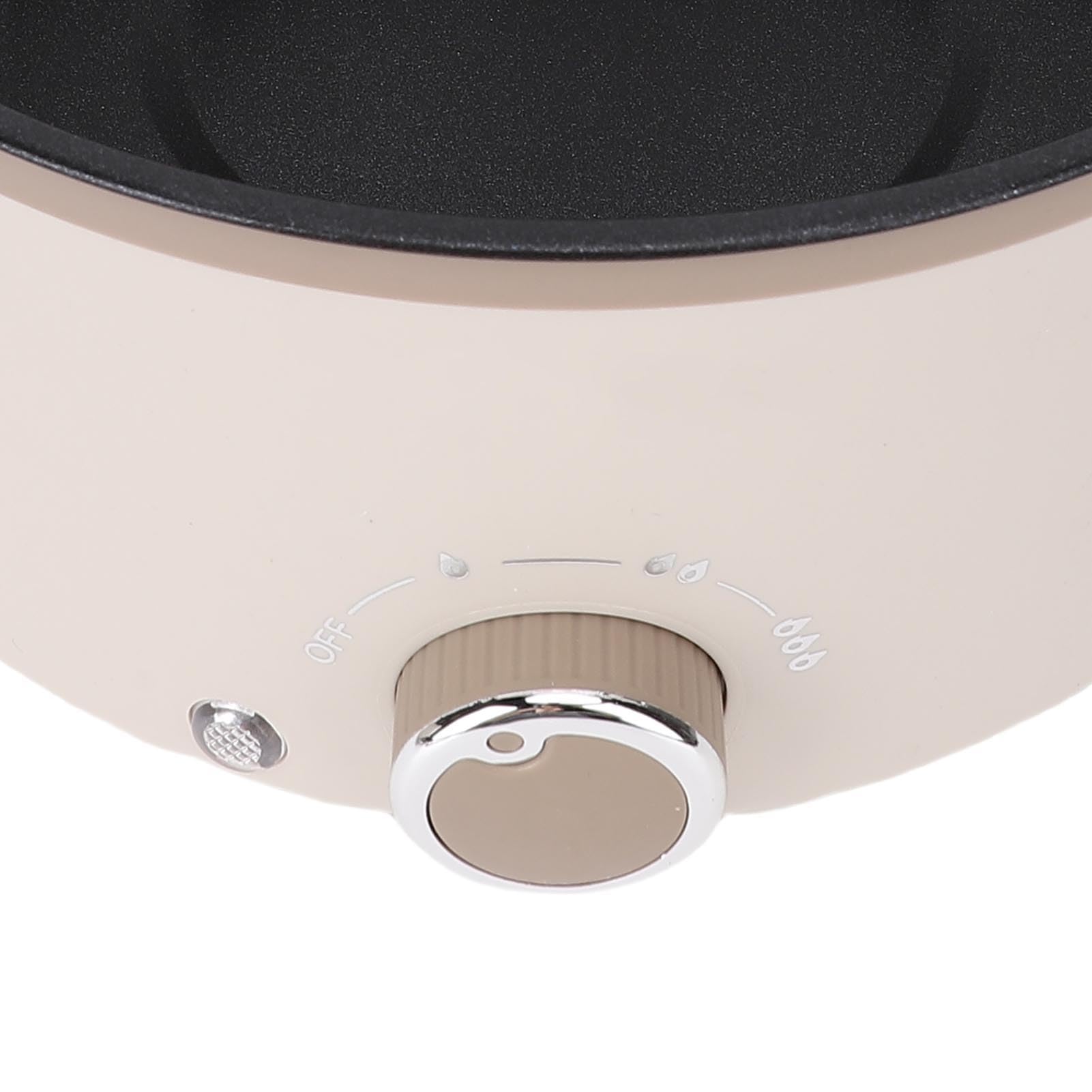 Multicooker -Elektretopf, Anti -Stick -Beschichtung Elektrischer Ramenkocher mit Dampfkorb für Nudel -Ramen -Nudeln Gemüse (EU-Stecker 220 V 60 Hz)