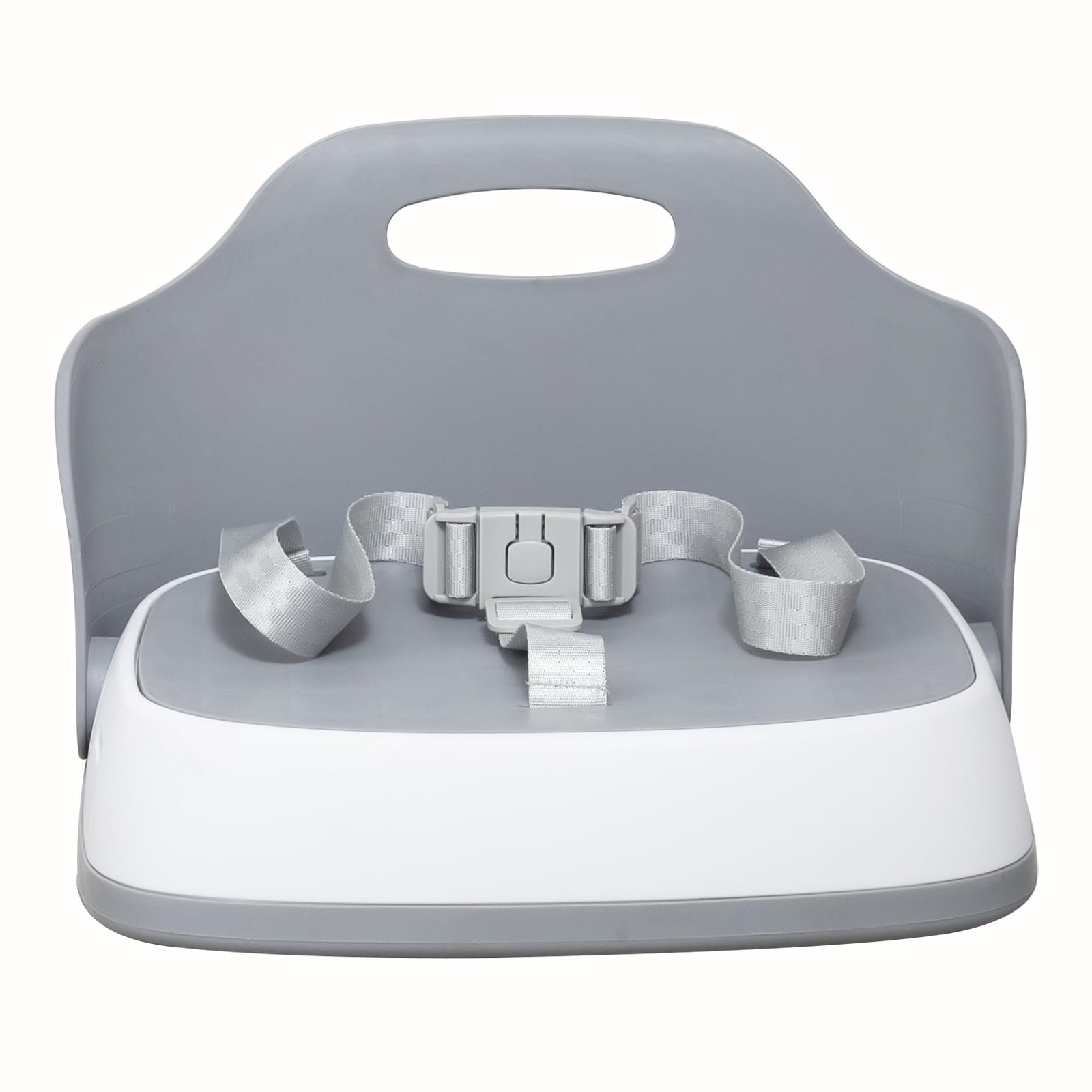 UBRAVOO Asiento Elevador, Cojín Elevador Portátil, Triple Fijación, Asa de Transporte Plegable Portátil, Adecuado para Niños de 6 a 36 Meses (Gris-2)