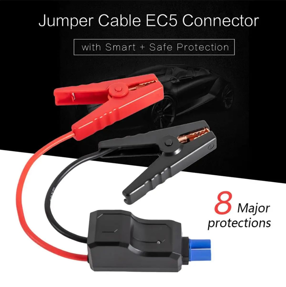 Portable Car Jump Starter Replacement Cables – Smart & Safe Protection, US Stock 5 thumbnail image