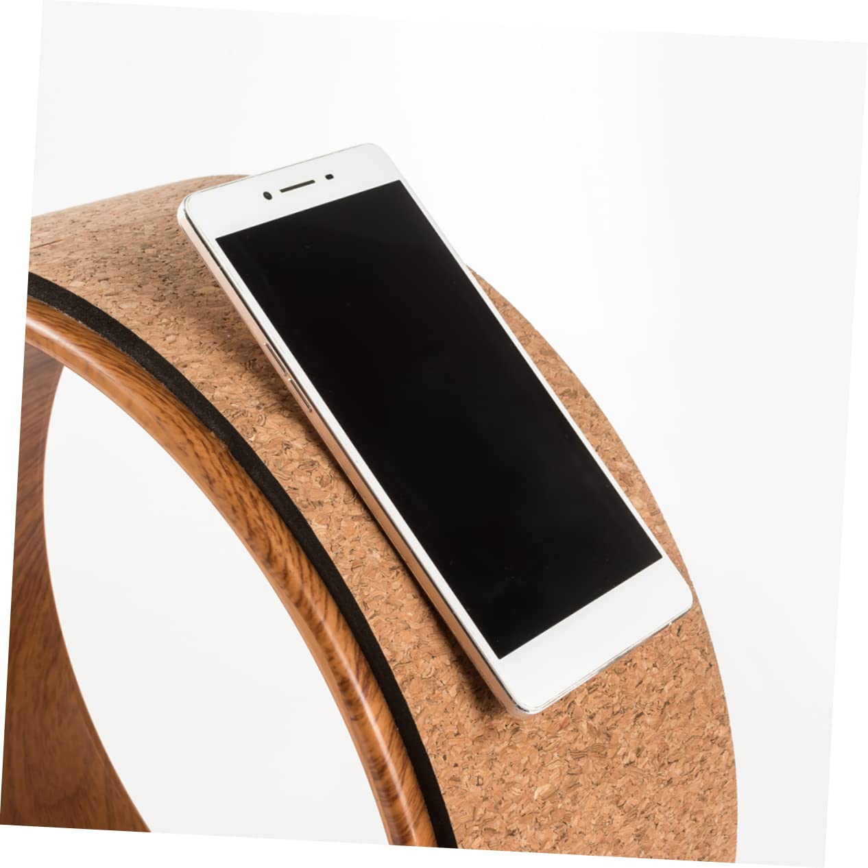 POPETPOP Natural Cork Yoga Wheel Backbend Support Tool for Pilates Stretching Durable Fitness Roller for Core Strength Flexibility Essential Yoga Prop for Inner Outer Thighs Arms