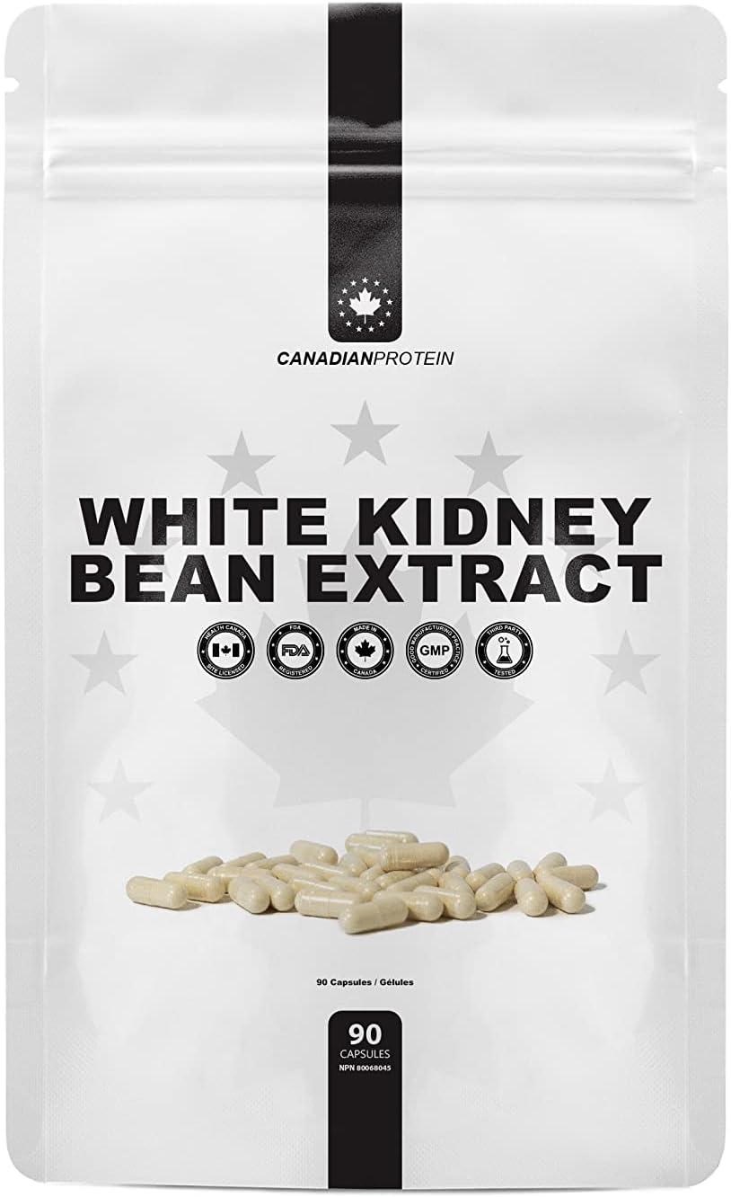 Canadian Protein White Kidney Bean Extract 500mg Capsules 90 Capsules