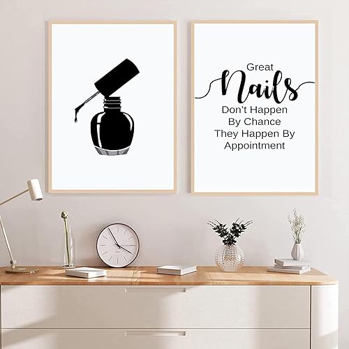 Miniatura 3 de Lienzo para salón de belleza, arte para pared, arte de salón de uñas, arte de salón de belleza, imágenes, póster de esmalte de uñas, pinturas de
