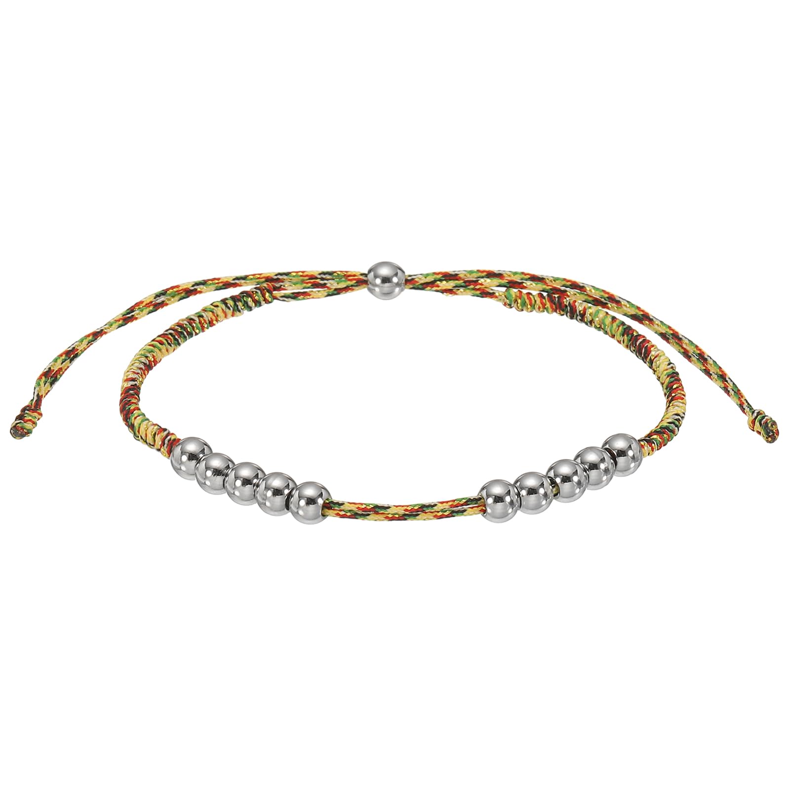 YELARXI Golf Stroke Counter Bracelet, Score Counter Bead Bracelet, Resizable 16-28cm Stainless Steel Bead Golf Score Tracking Fit for Women Men Golfer Stroke Count, Mixed Colors