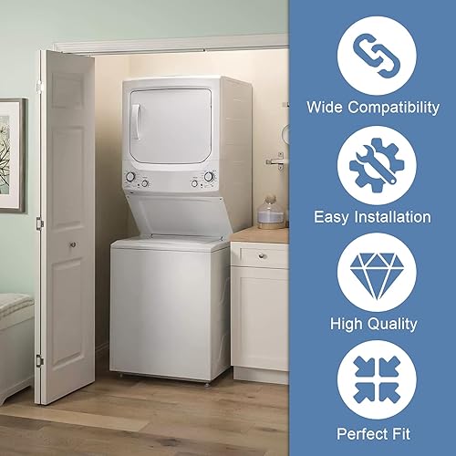 Miniatura 2 de WE01X30378 - Manija de puerta de secadora para GE GUD27ESSMWW GUD27ESSM1WW reemplaza a WE01X25878 WE1M1068 para piezas de secadora GE de repuesto