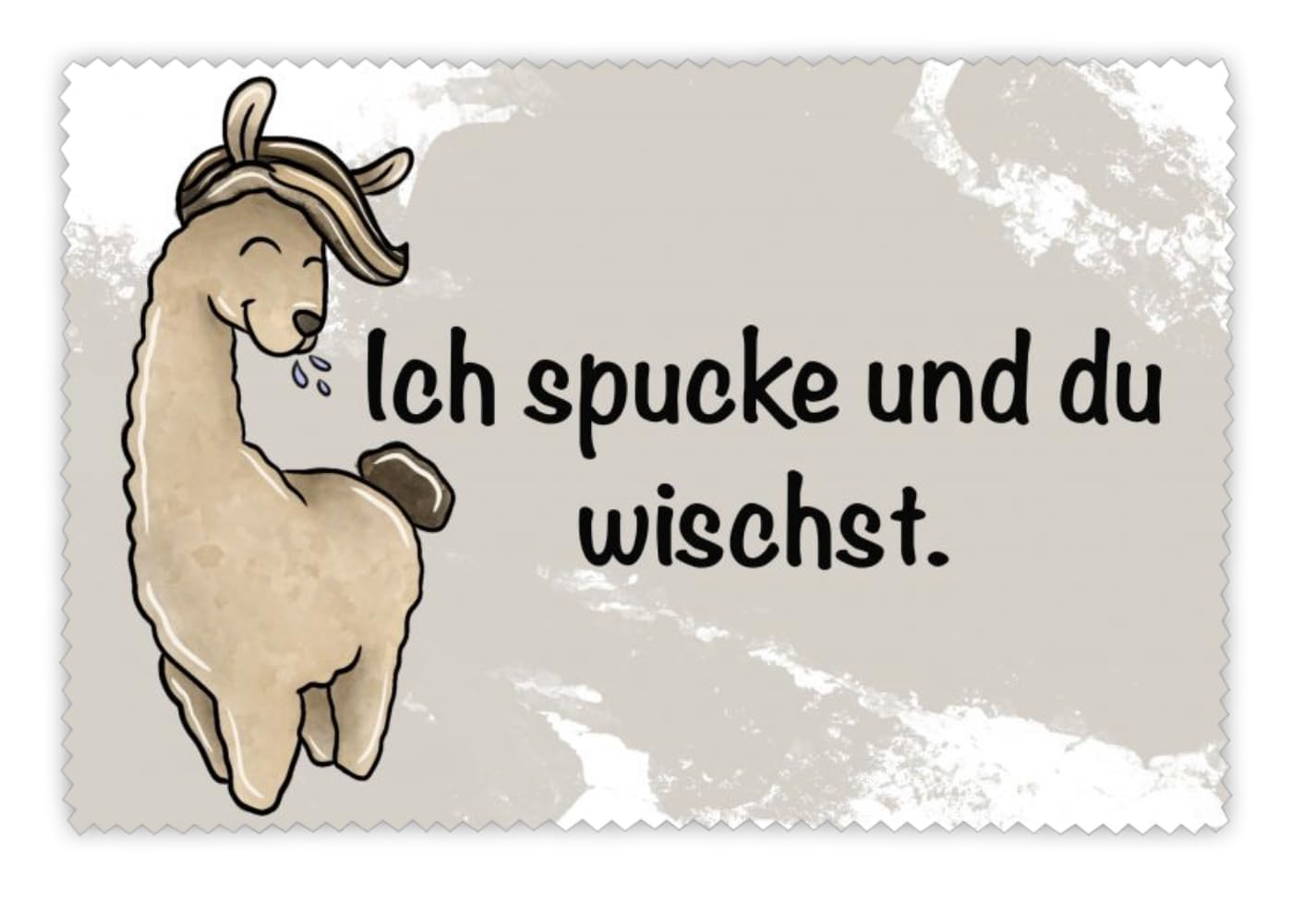Brillenputztuch Lama//Alpaka//Brillenputztuch mit Spruch//Brillenputztuch lustig