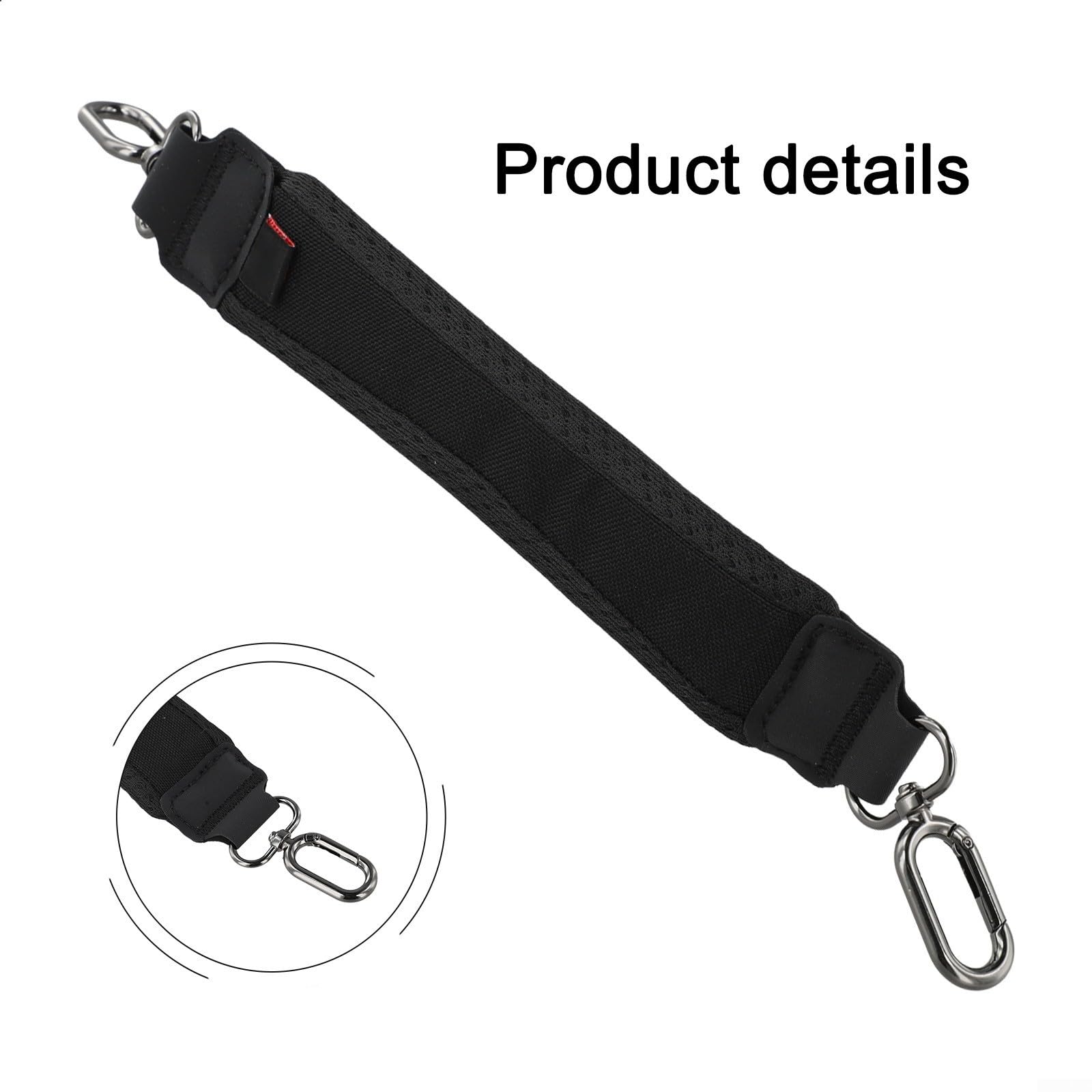 Sangle de haut-parleur amovible antidérapante en nylon robuste pour JBL Xtreme 2/3/4, noir, 20 x 4 x 1,5 cm, accessoire de transport extérieur