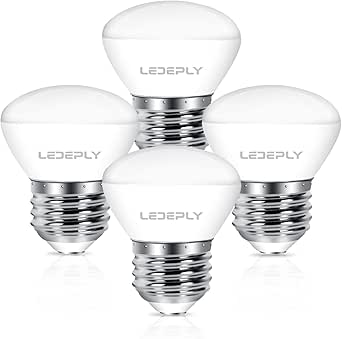 LEDEPLY R14 LED Bulb, 4W=40W, Dimmable, Medium E26 Base, Mini LED ...