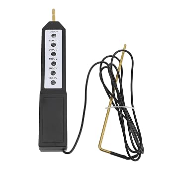 Electric Fence Tester, Electric Fence Voltage Tester with 1000-10000V Wide Range, Voltmeter with 6 Indicator Lights for Fence Wires and Energizers