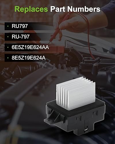 Miniatura 1163 de SCITOO Resistencia de motor de ventilador HVAC para 2008-2013 para Chrysler 300/2008-2016 para Town & Country/2008-2010 para Dodge Charger/2008-2018