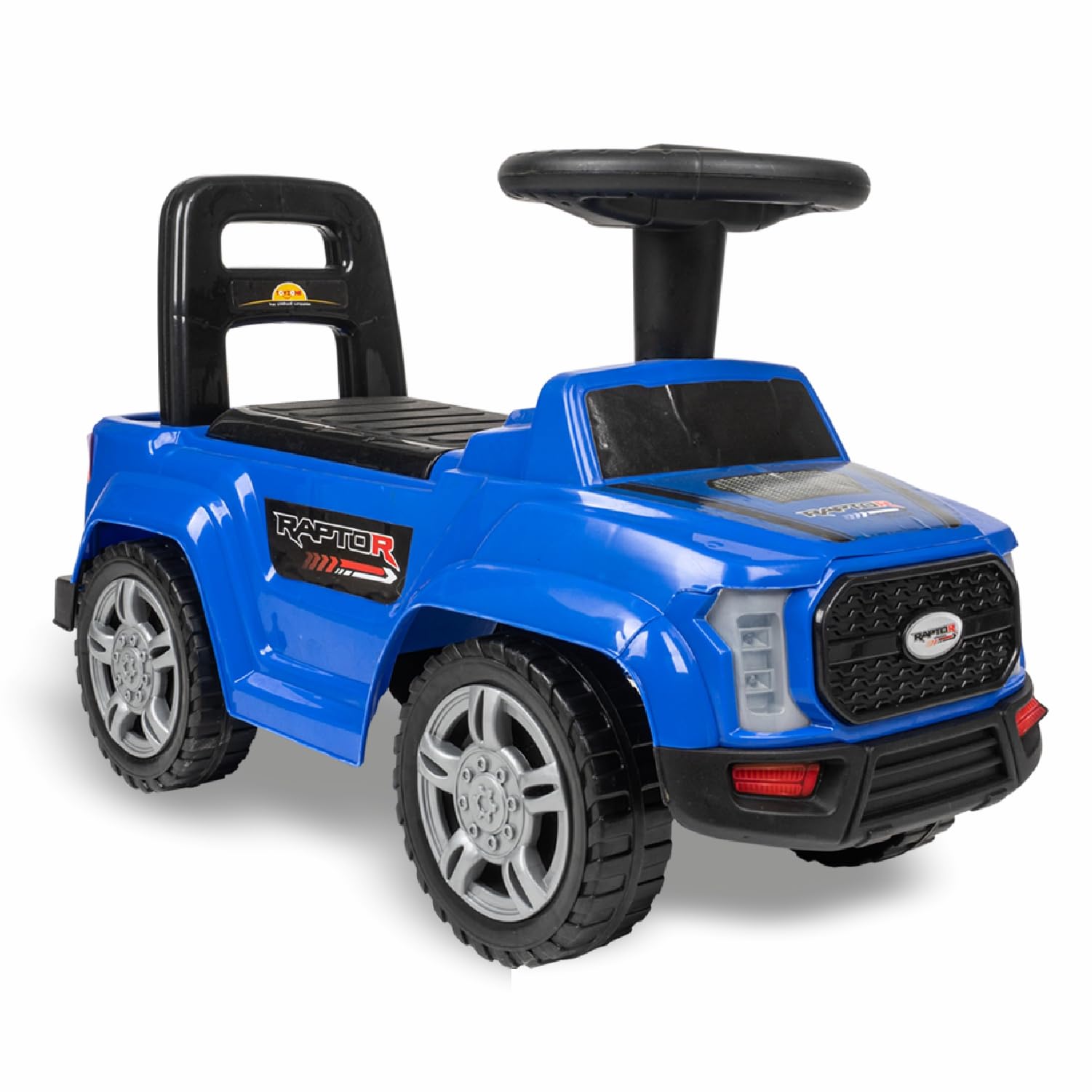 TOY ZONE Raptor Baby Ride On Car for Kids, Toddlers Push Ride Baby Kids Car with Backrest, Push Ride On Toy Jeep with Music & LED Light, Under Seat Storage, 2 to 5 Years (Blue)