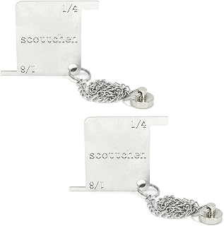 SCOTTCHEN Bench Grinder Safety Gauge, Stainless Steels Bench Grinder Safety Scale with Anti-lost Magnet-2 Pack