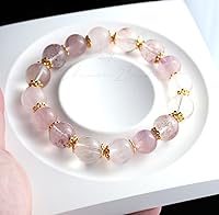 Vista 144 de Precious Gemstone Natural Crystal Healing Bracelet, Rutilated Quartz, Moonstone, Quartz Handmade Original Design Bracelet