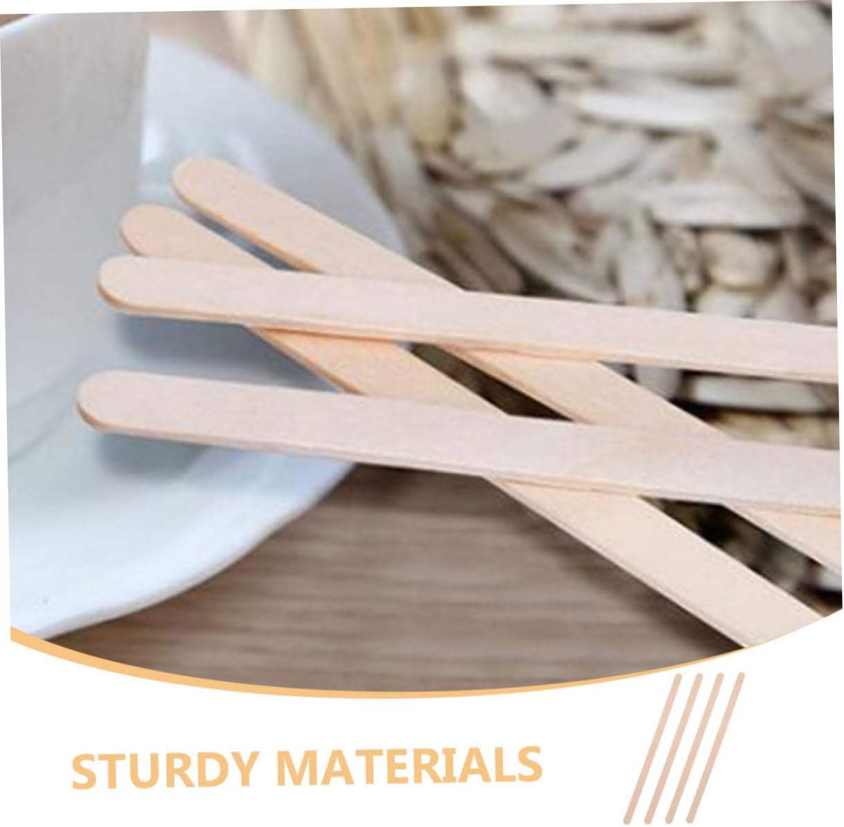 TEHAUX 500pcs Coffee Stirring Sticks Wood Drink Stirrers for Mixing for Cafes Restaurants and Everyday Use