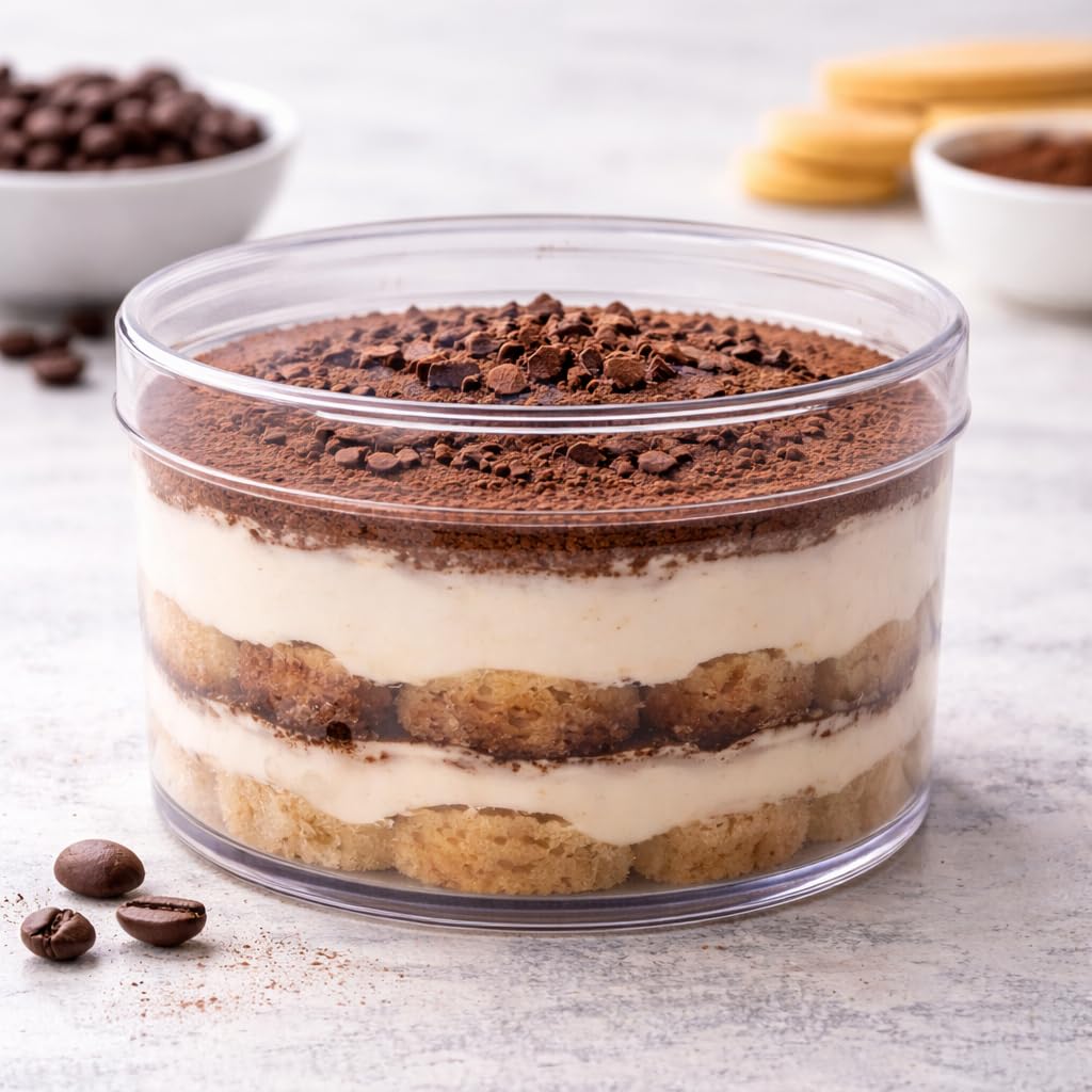 Dessert Containers with Lids - Pack of 18 -1 Dessert Containers with Lids - Pack of 18 -1
