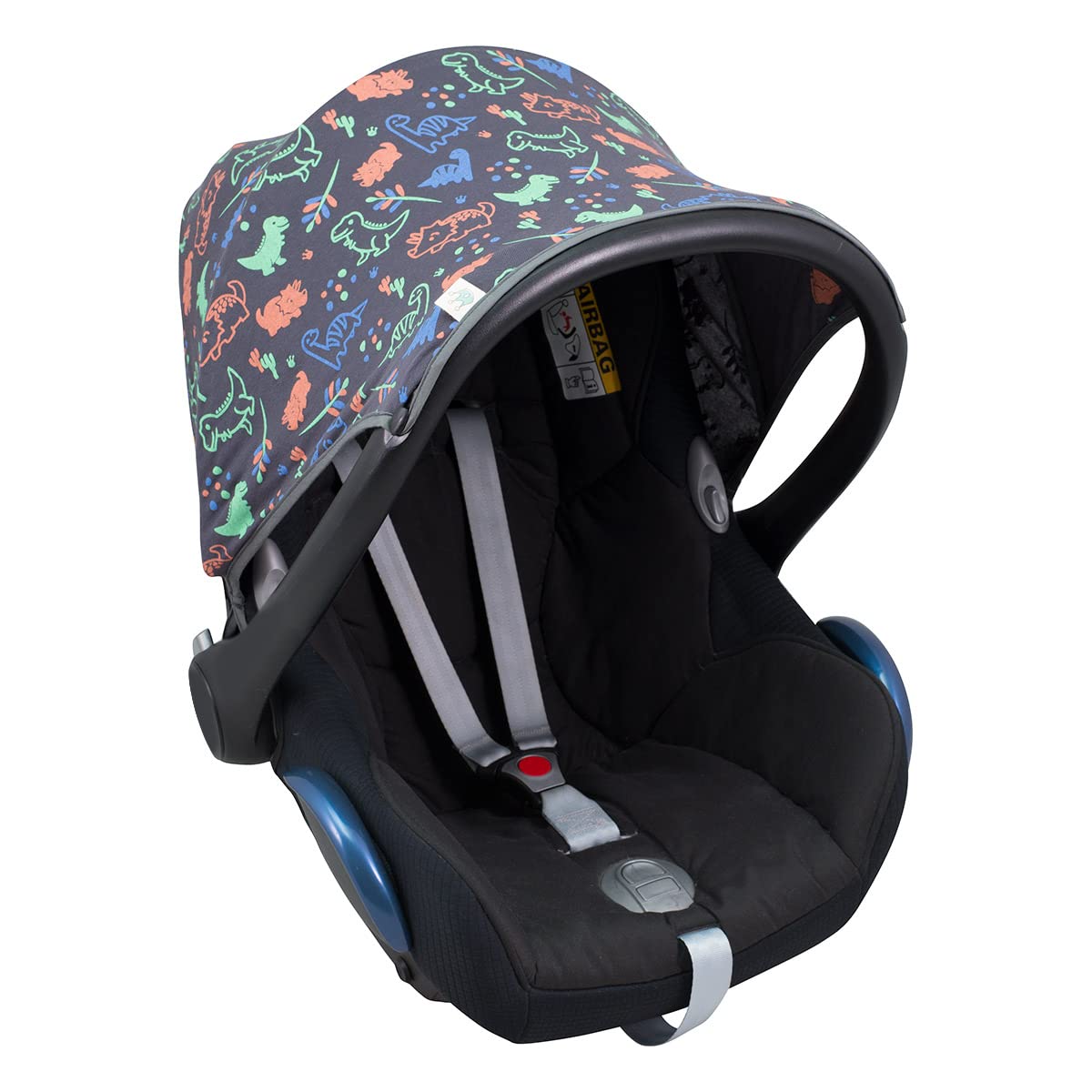 JYOKO Kids Canopy Hood Compatible with Maxi COSI Cabriofix Happy Dino - Image 3