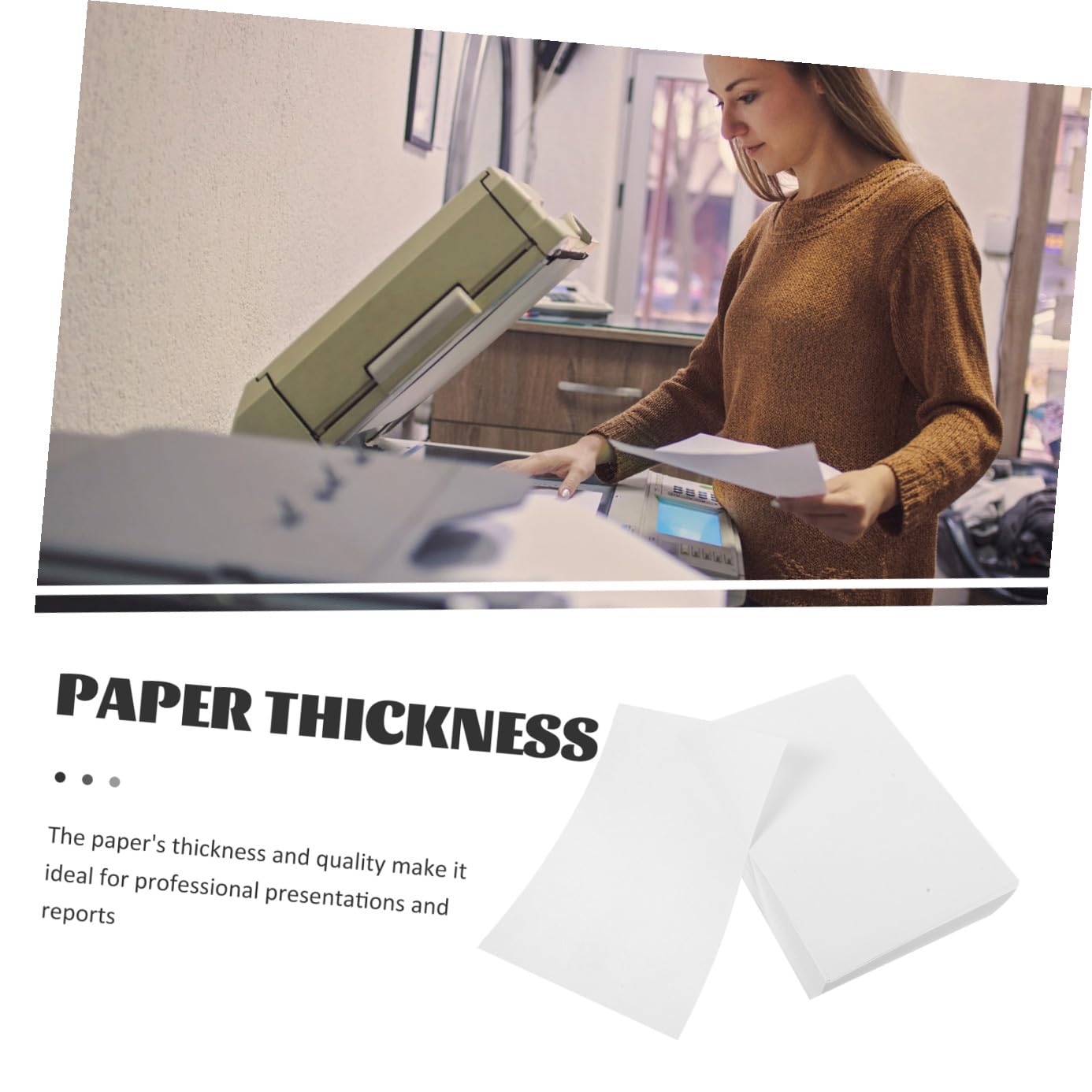 Papel de Impresión A5 Blanco 70g, 500 Hojas para Oficina