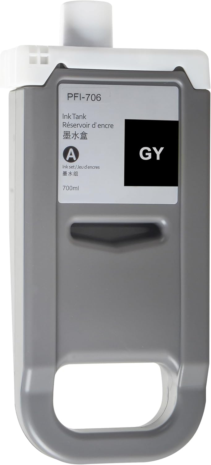 Compatible PFI-706 Pigment Ink Cartridge Replacement for Canon PFI-706 PFI-706BL for Canon imagePROGRAF iPF8300 iPF8300S iPF8400F iPF8400S iPF8400SE iPF9400 iPF9400S (700ML Blue Pigment)