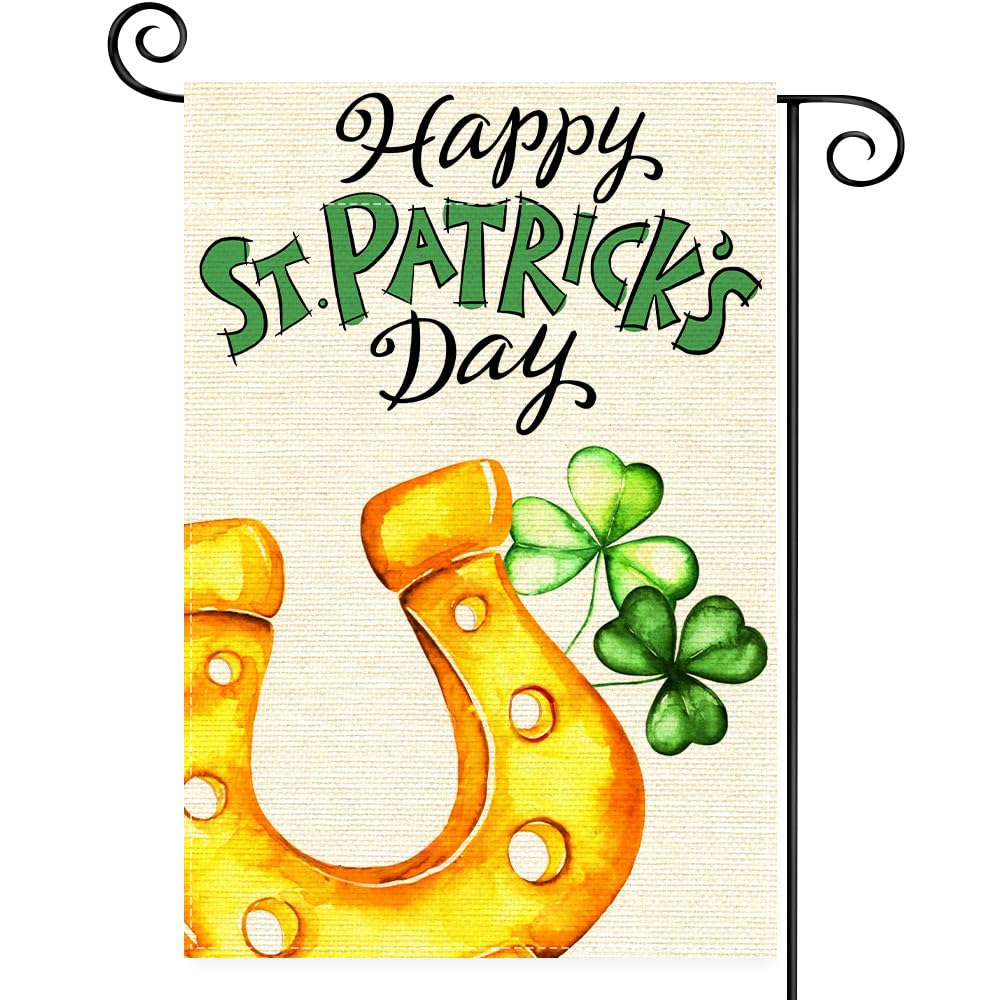 Uteruik Drapeau De Jardin De La Saint-Patrick Double Face Pour La Maison, Le Jardin, La Décoration Intérieure 30 Cm X 45 Cm (#D