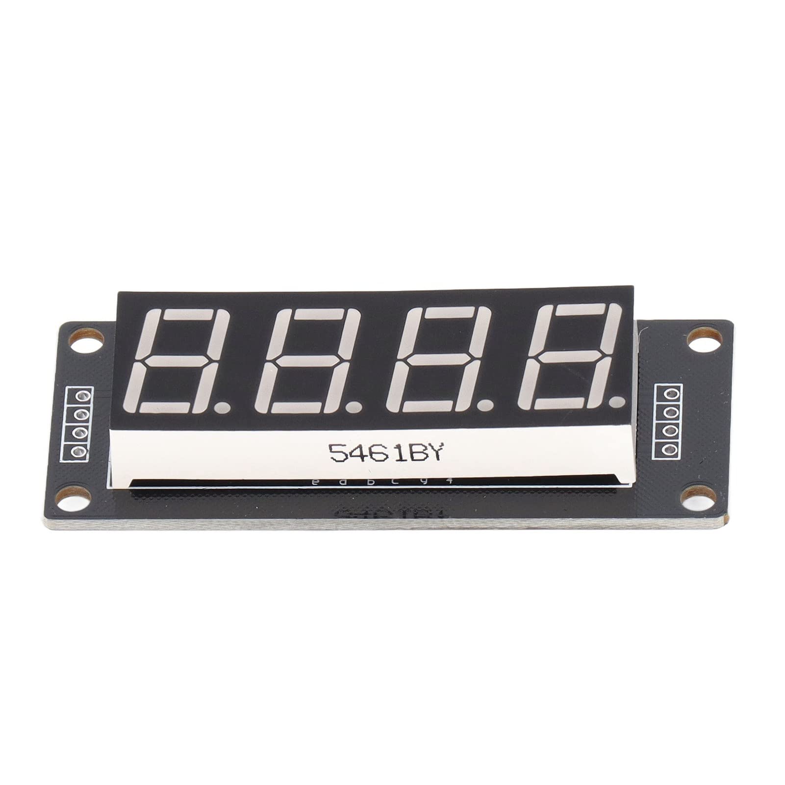 4Pcs 0.56 Inch LED Segment Digital Display Modules, 4 Bits 7 Segments PCB Clock Modules, Easy to Use Plug and Play, Stable Structure with Long Service Life, High Performance Drive (MRA172E Yellow)