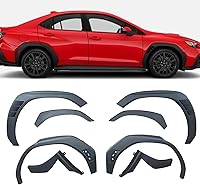 KREACJA Matte Black ABS Fender Flares for 2022-2025 Subaru WRX - Front Rear Wheel Protectors, 8PCS Sporty Upgrade