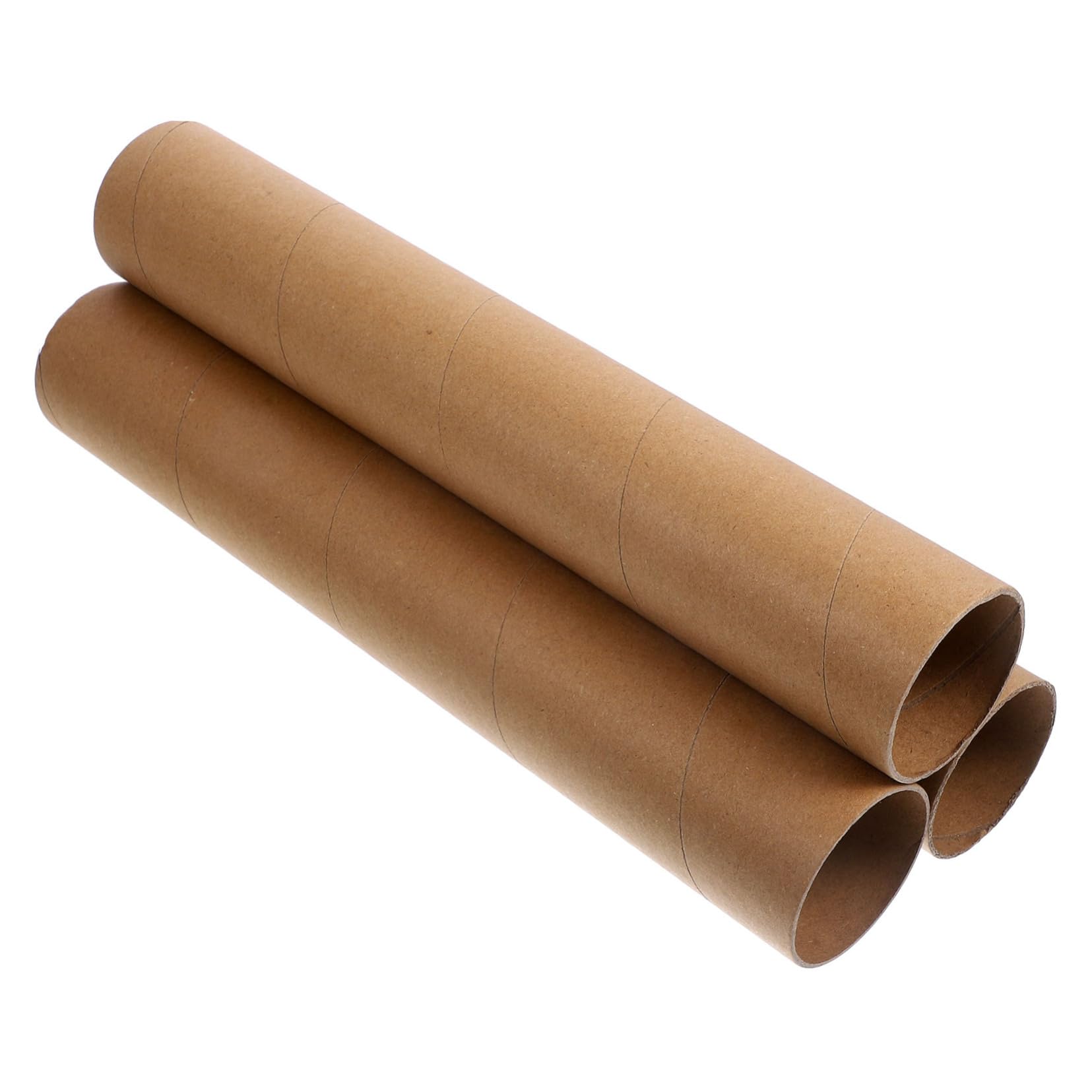 LIFKOME Poster Packing Tube for Diy Projects 3pcs Kraft Paper Tube Cut to Different Lengths