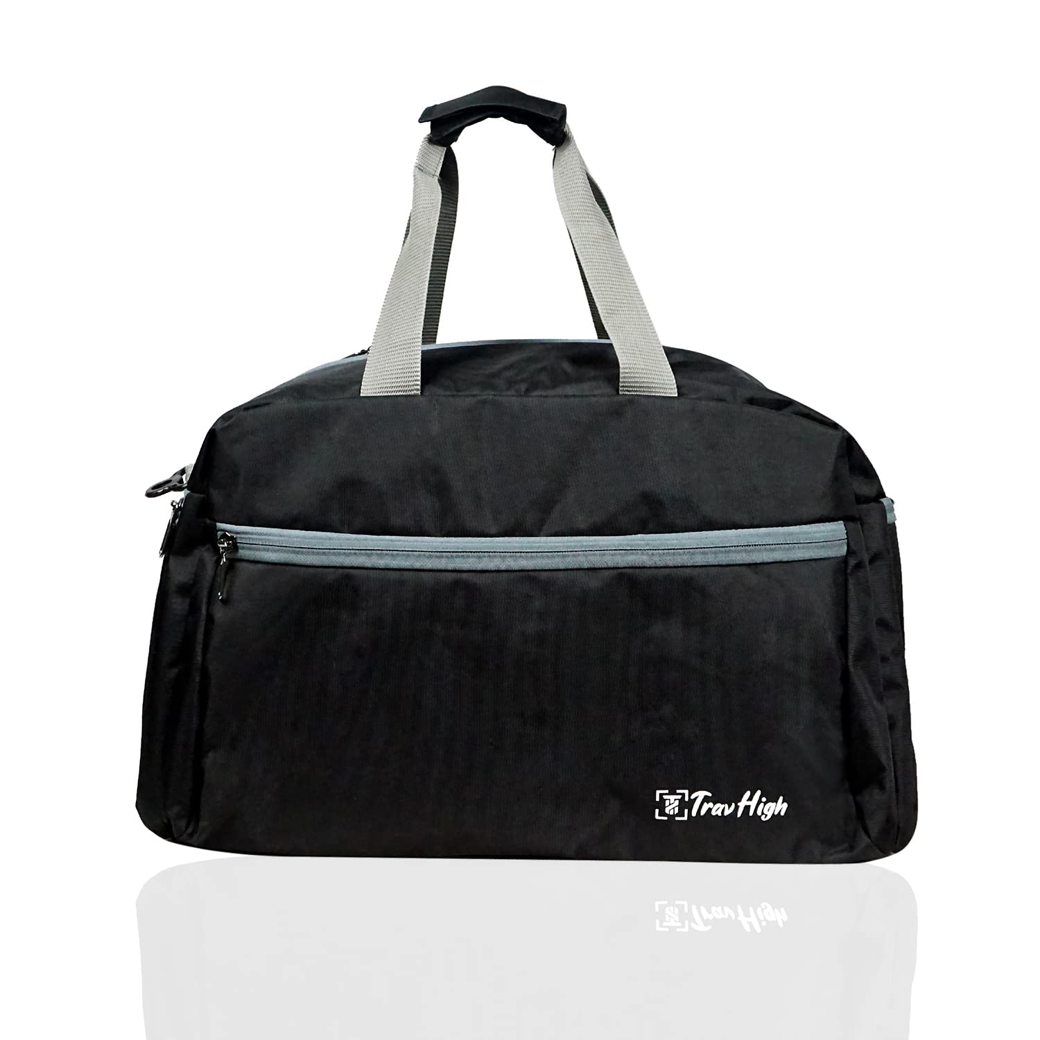 amak inc Heavy Dutty Polyester Fabric Travel Duffle Laggage Bag (Black, 45 L)-picture-11