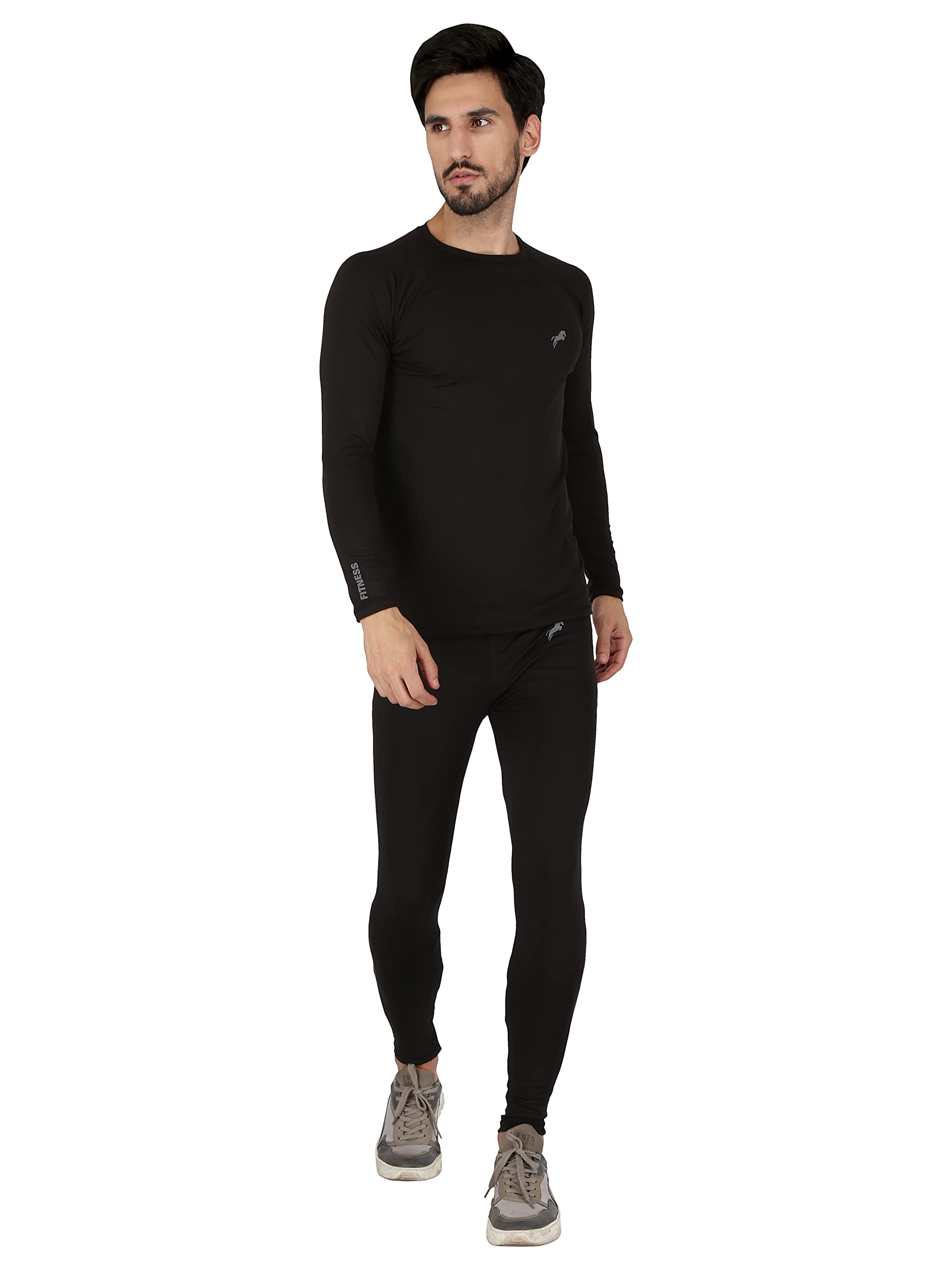 QUADA Men's Sports Running Set Compression Shirt + Pants Skin-Tight Long Sleeves Quick Dry Fitness Tracksuit Gym Yoga Suits