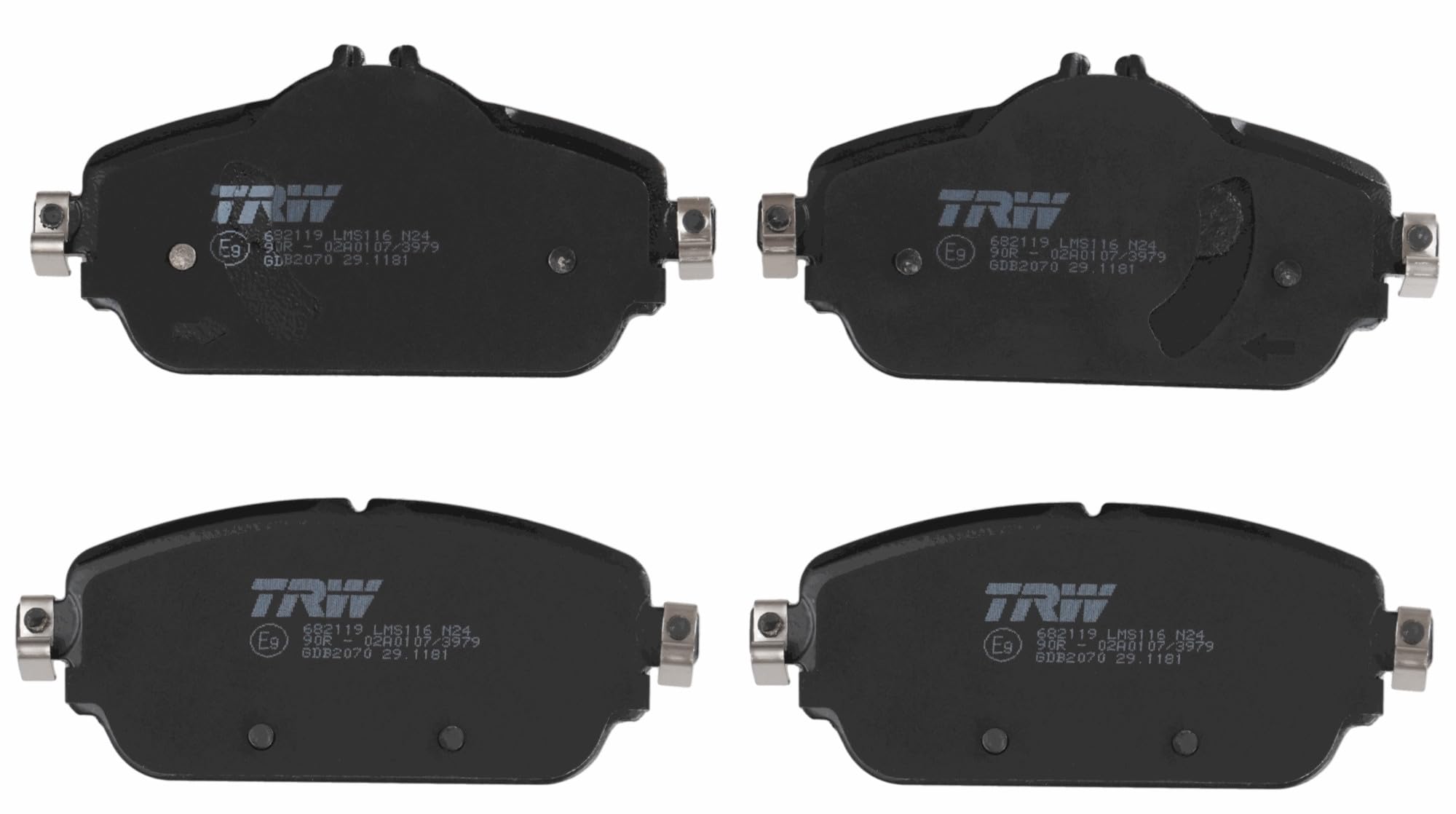 GDB2070 TRW Brake Pad Set, disc brake for MERCEDES-BENZ,MERCEDES-BENZ (BBDC)
